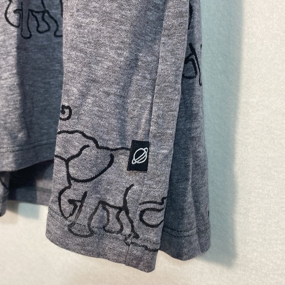 Terez Gray Elephant Graphic Tank Top size medium - Picture 5 of 10